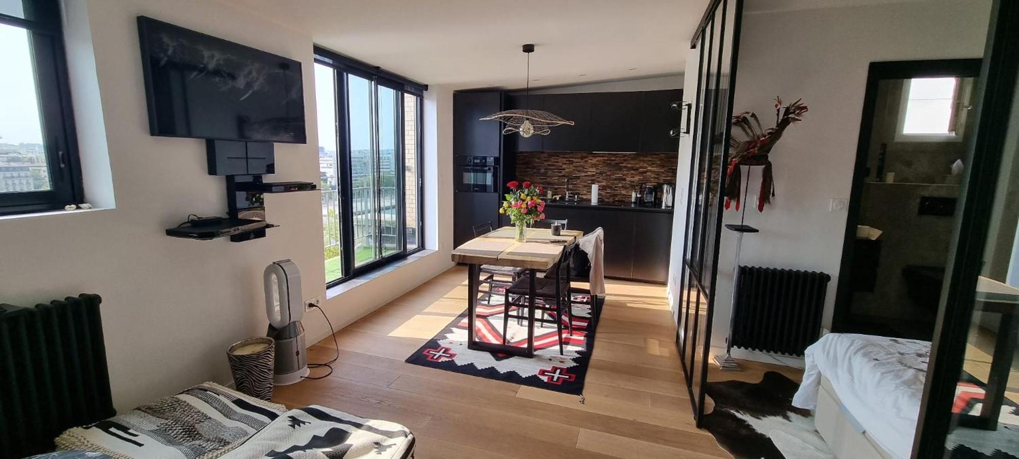 Appartement Vue Tour Eiffel Paris 16 Eme Dış mekan fotoğraf